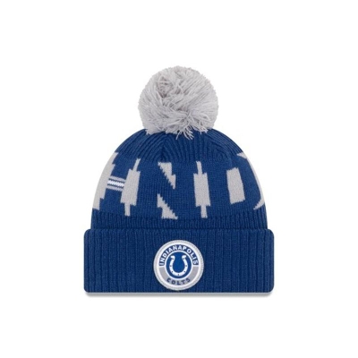 Sapca New Era Indianapolis Colts NFL Cold Weather Sport Knit Beanie - Albastri